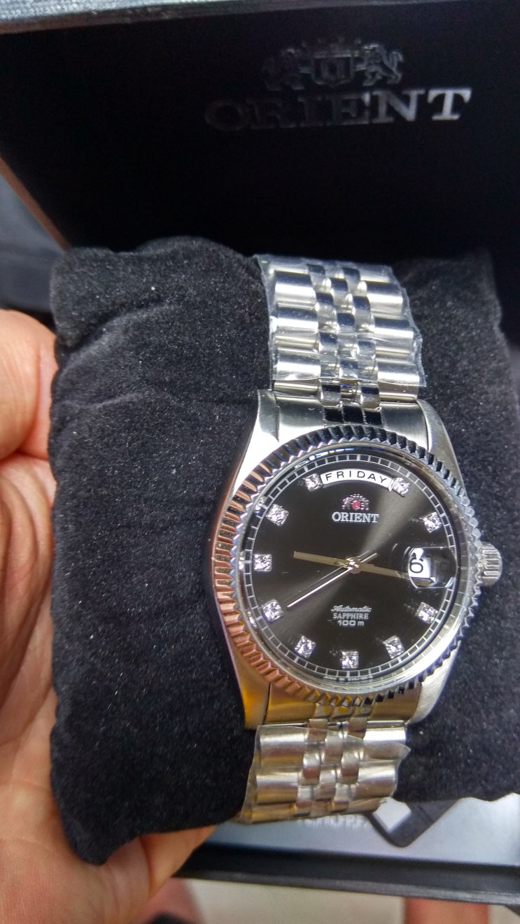  10만원대 롤렉스 오리엔트 텐포인트 데이데이트 100$ rolex Orient FEV0J003BY