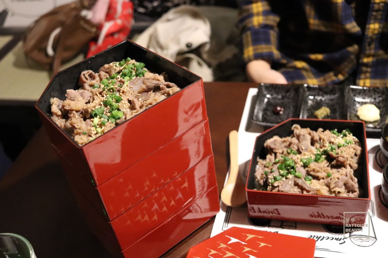 후쿠오카 와규 맛집 2단 도시락 규온