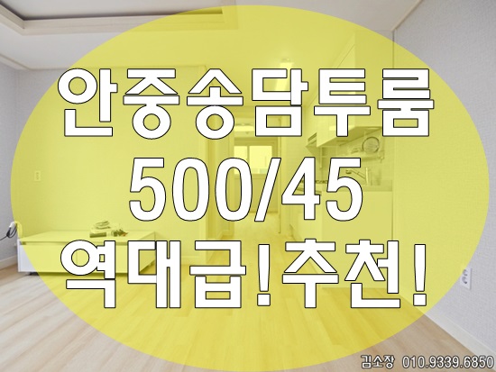  평택안중투룸월세 가격 실화임??위치까지 좋아요!추천!