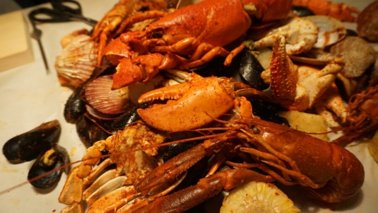  압구정로데오 맛집, 비에프랩 크랩볼CRAB BOWL. 양도많고 맛있는 해산물찜~! 단체모임추천!