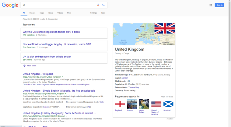 영국 구글 들어가기