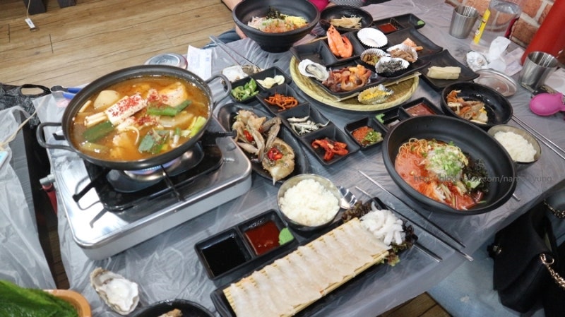 포항 양덕 맛집 인어아저씨 횟집 점심특선 강츄!!!