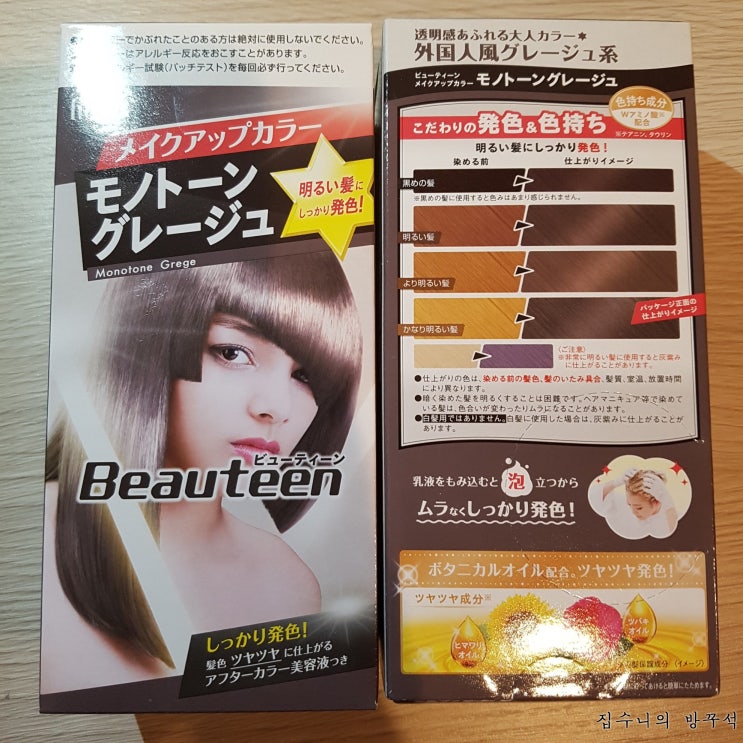  [일본워홀] 123日 야스미 / 라볶이 / 뷰틴 모노톤그레쥬 셀프염색(Beauteenモノトーングレジュ) / 할로윈엔 역시 방꾸석 / 10월 생활비 월말정산