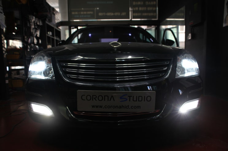  SM7 뉴아트 전조등 코로나HID D2R 6000K 안개등 코로나LED 30W파워LED
