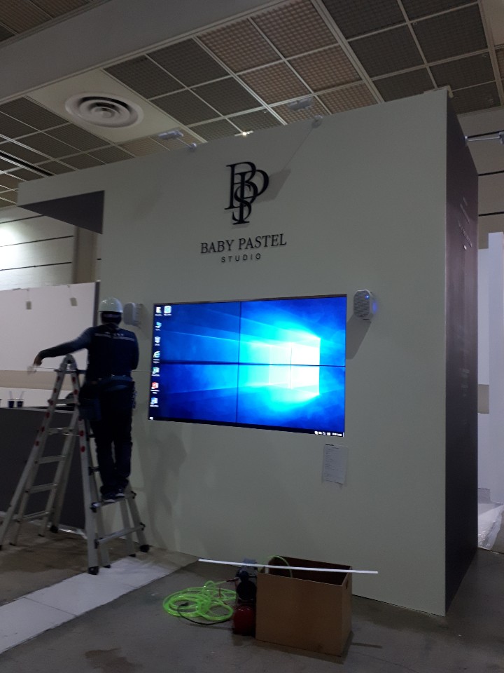  코엑스 코베 베이비페어 베이비 파스텔 스튜디오 멀티비전 비디오월 대여 설치