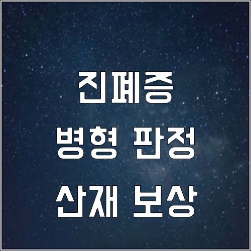  진폐증 병형의 판정 기준(진폐증 산재 보상)