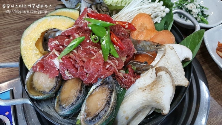  군산 수송동 맛집 황금미역 - 전복소불고기전골 먹엇어용~