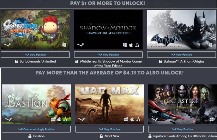  [181103 스팀 유료게임 번들 (가성비)] Humble WB Games Classics Bundle