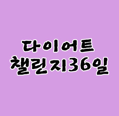 다이어트챌린지 36일 폭식했어요