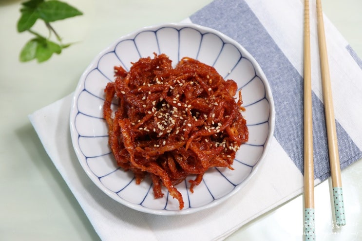  백종원 진미채볶음 레시피 더 부드럽게 만들기