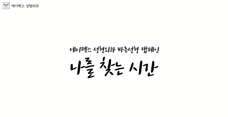 바른 성형 캠페인 에이펙스 ☆