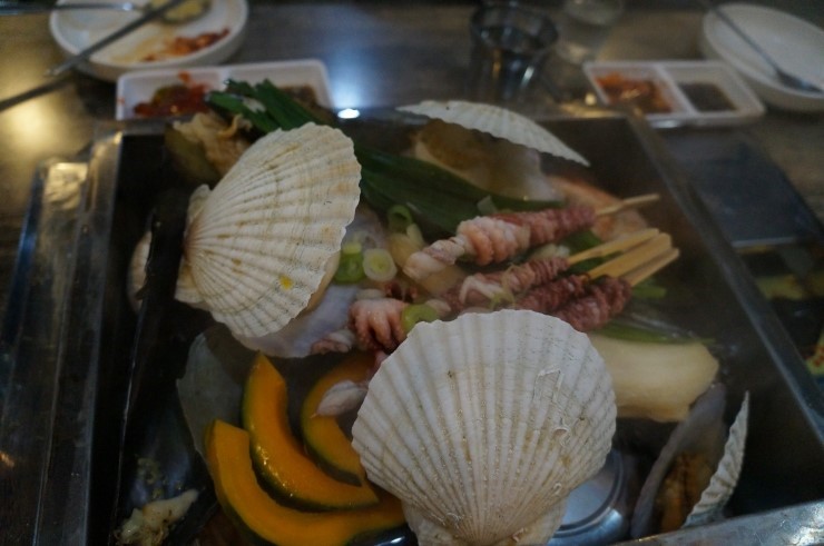  연수동 <통큰조개찜> 조개찜+닭백숙+칼국수까지!