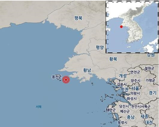 북한 3.2지진 발생, 북한 옹진군 앞바다 규모 3.2지진 발생!