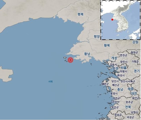 규모 3.2지진 북한 황해도 옹진 앞바다 …백령도에서도 감지돼 그리고 인근 해역 잦은 지진 이유는??