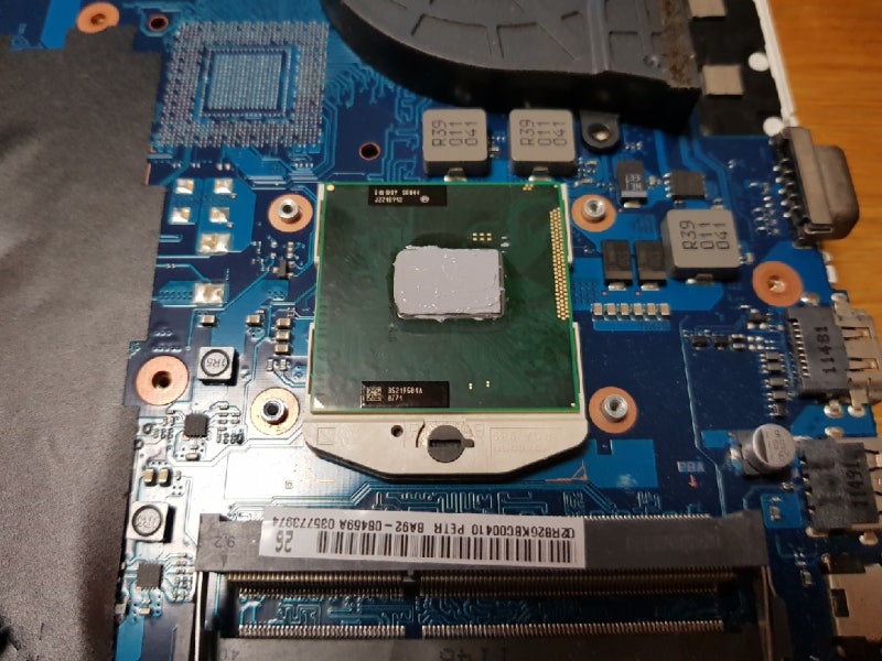 삼성 노트북 CPU 교체 B950 -> I5 2540M : 네이버 블로그