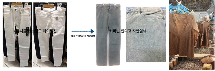  청바지 천연염색과 피부건강 체크 기능 관련 동영상입니다.