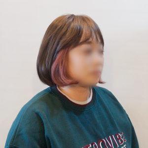  단발 투톤염색 할 때 애쉬 핑크 시크릿 투톤 좋더라