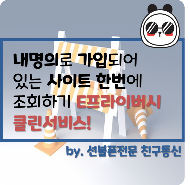  내명의로 가입되어 있는 사이트 한번에 조회하기 e프라이버시 클린서비스!