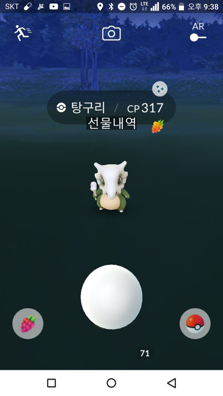  포켓몬고 이로치 탕구리를 잡다!