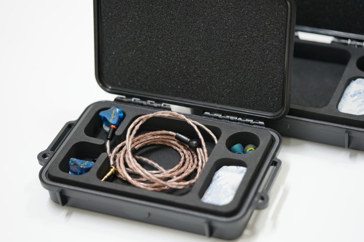  쉽게 구할 수 없는 고가의 IEM 보관용 하드 케이스 개봉기 및 리뷰,커스텀 인이어 이어폰 보관 휴대용 케이스,가수 인이어 보관 케이스,주문제작케이스