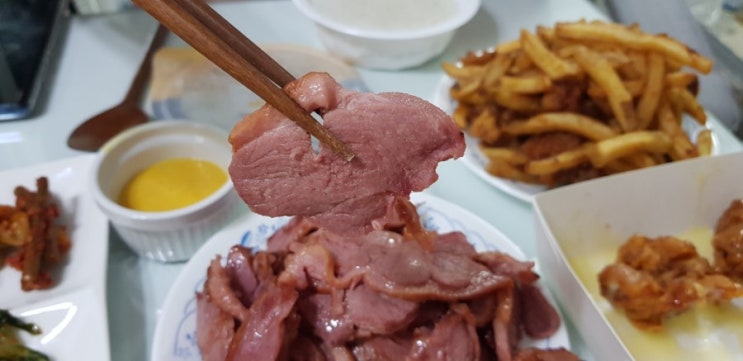  집에서 편하게 즐기는 훈제오리  온누리 장작구이 구매후기