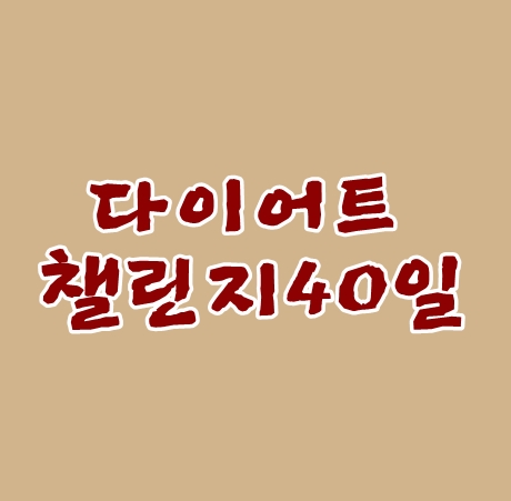  다이어트챌린지 40일차 비가 내리면 좋겠어요