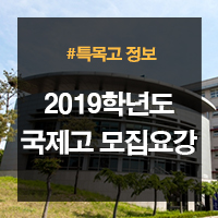 2019학년도 국제고등학교 신입생 모집요강 정리 &lt;서울,인천,청심,부산&gt;