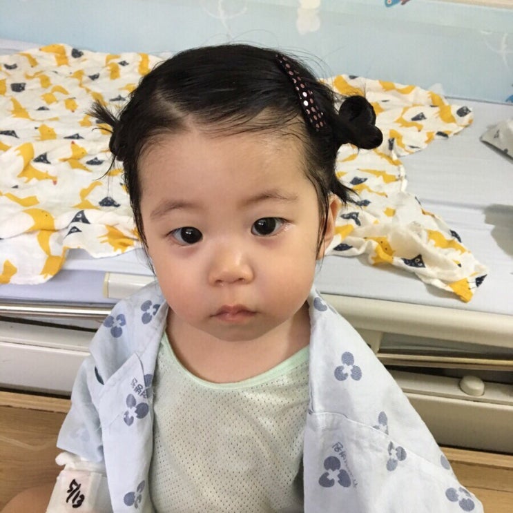  14개월 아기, 돌치례 후두염으로 김포 뉴고려병원 입원