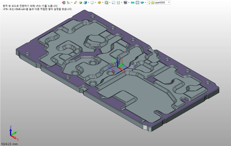 ZW3D CAD,CAM으로 3D형상(stp파일) 실가공