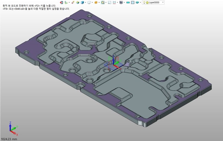  ZW3D CAD,CAM으로 3D형상(stp파일) 실가공