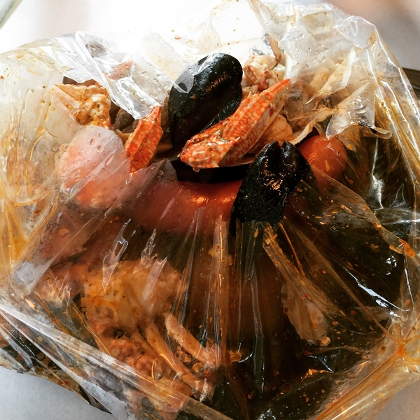 이태원가면 꼭 가볼곳!보일링크랩봉지 속 해산물찜[서울 맛집]