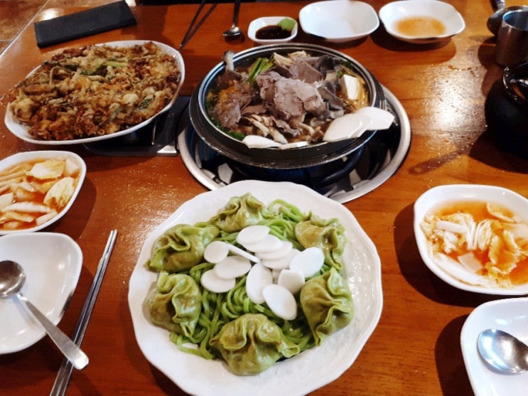  포천 맛집 동이손만두 비오는날 만두전골 해물파전