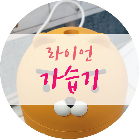  라이언 가습기 선물받음 :-)