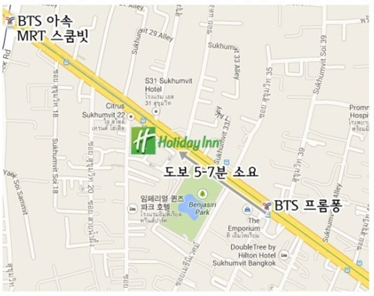  만족도 높은 호텔 ' 홀리데이인 방콕 스쿰빗22'