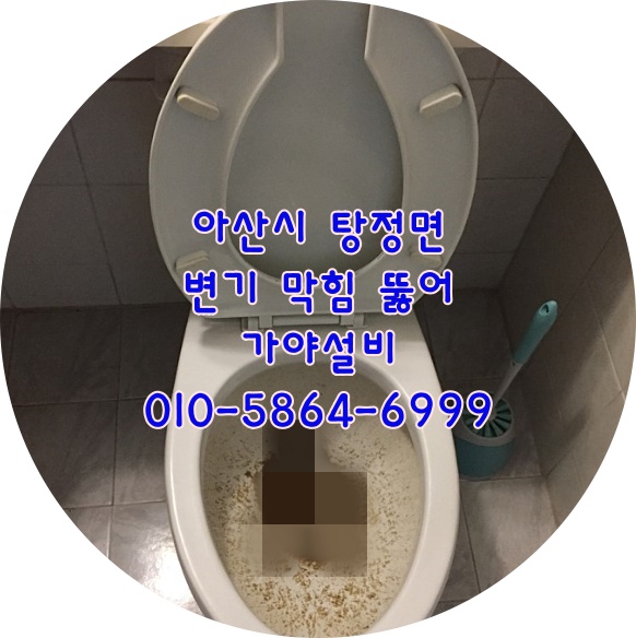 아산 탕정 호산마을 홍익아파트 변기가막혔어요 변기가역류해요 변기막힌곳뚫어드려요