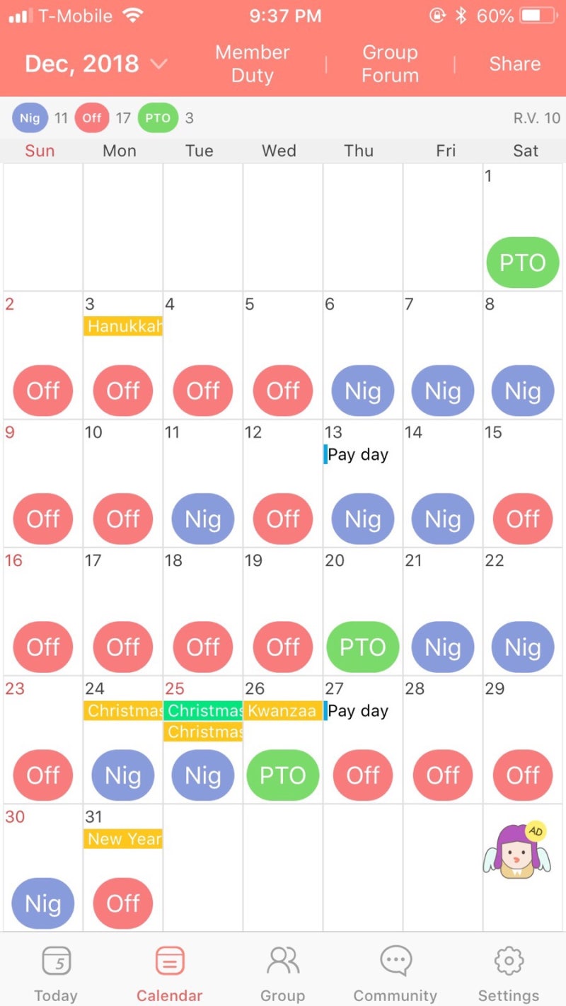 미국 간호사] 하루 12시간 주 3일 근무 / 스케줄이 짜이는 방식 / 셀프 스케줄링 : 네이버 블로그
