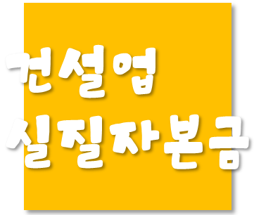  건설업 자본금 실태조사 대응방식