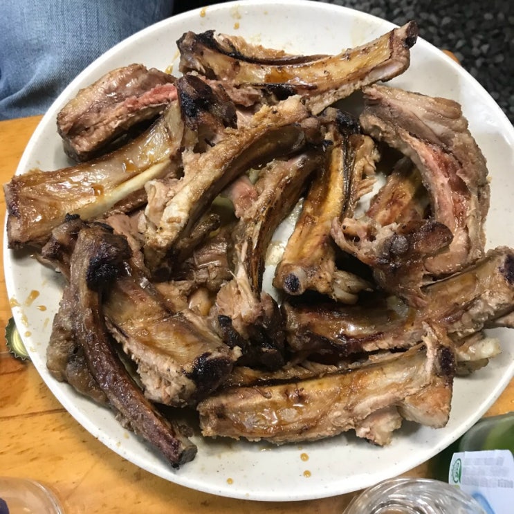  [경기도 양평 등갈비 바베큐 숑스바베큐] 마늘간장등갈비 대하구이 콩나물라면 실내바베큐 호로록