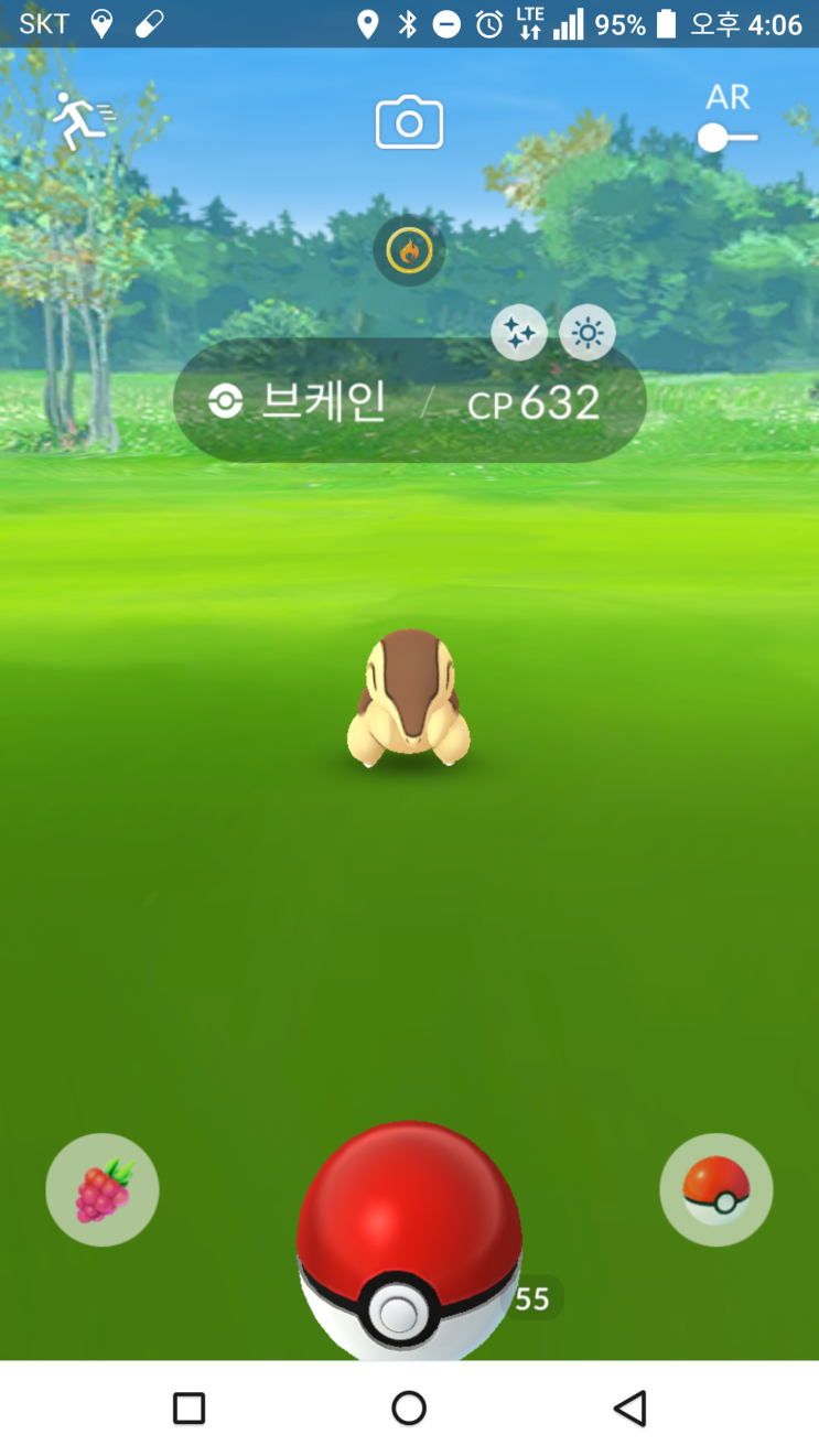  포켓몬고 이로치 브케인 잡았어요~