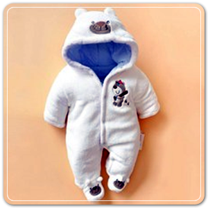  보니또 백곰 패딩 방한우주복 소재 면 100% 사용계절 겨울용 화이트계열