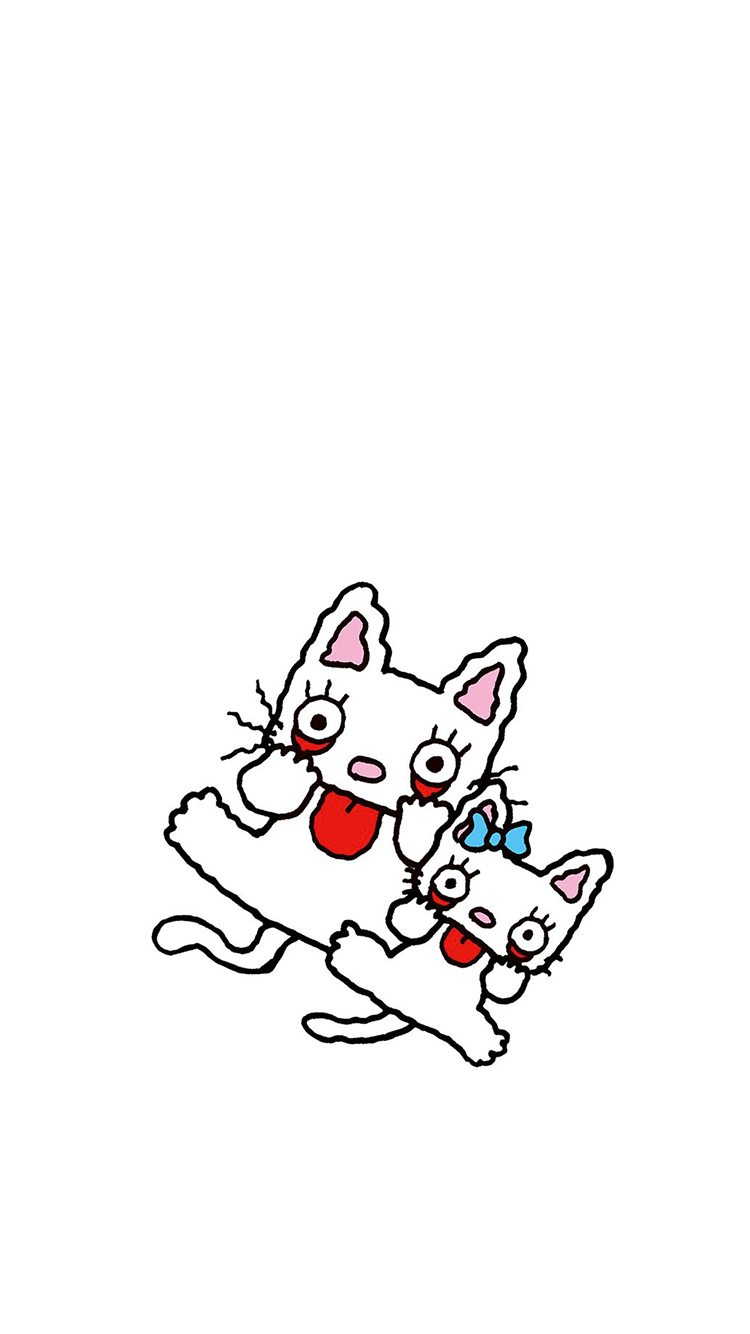 귀여운 아이폰 고양이 캐릭터 일러스트 배경화면 네이버 블로그