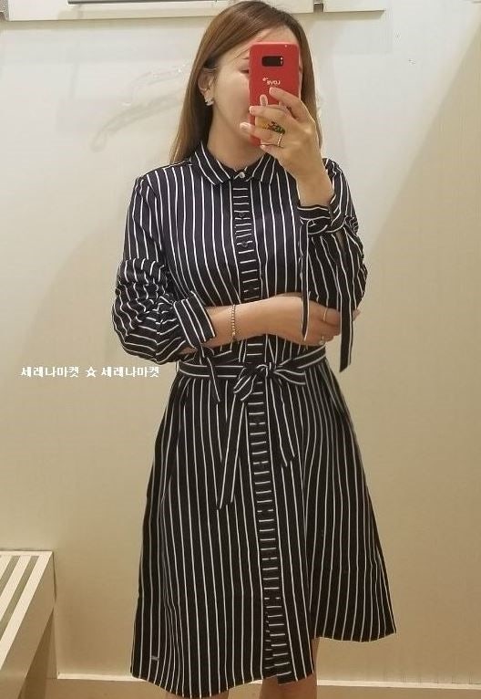 타미힐피거 네이비 스트라이프 셔츠 원피스 추가 세일 ☆ 타미힐피거 셔츠 원피스 구매대행 ....