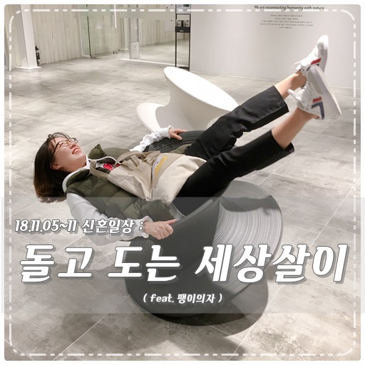  ＃18.11.05~11 신혼일상 ; 돌고 도는 인생살이@_@/ 뜻밖의사이클, 깔라만시소주, 미세먼지ㄲㅈㄹ, 우리집호갱, 김장,  팽이의자 - 탁티쉐
