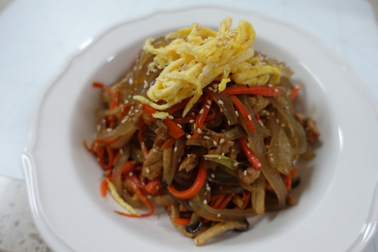  백종원 잡채 황금레시피 15분 완성! 맛있겠쥬~