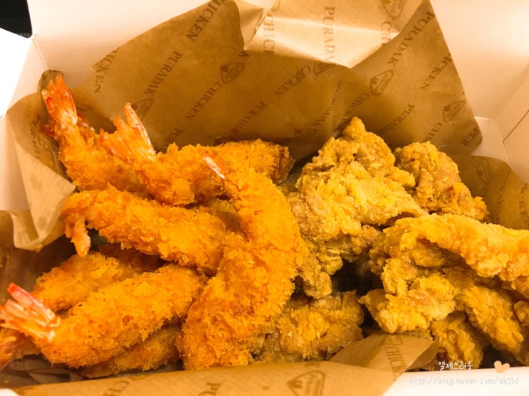  치킨 / 안성맛집 - 핫한 푸라닭(PURADAK) 후기 : ) / 메뉴 : 쉬림퐁듀치킨