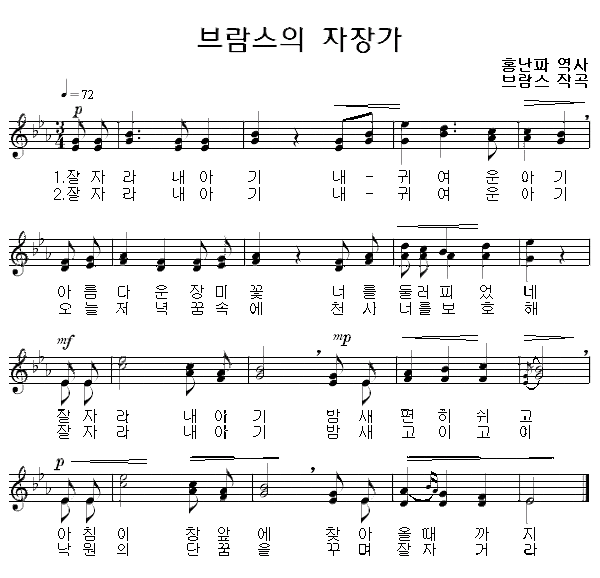 브람스 자장가 : 네이버 블로그