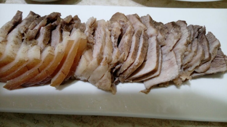 돼지고기수육      맛있게하는법