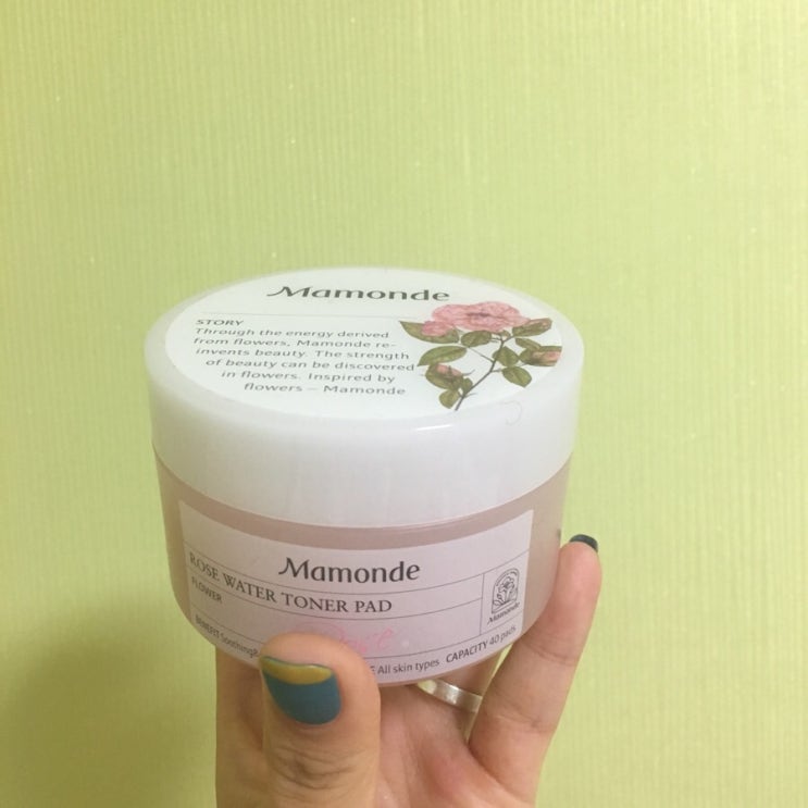  마몽드 로즈워터 토너패드, 수분패드 추천 겨울철 보습 민감성, 건성 토너