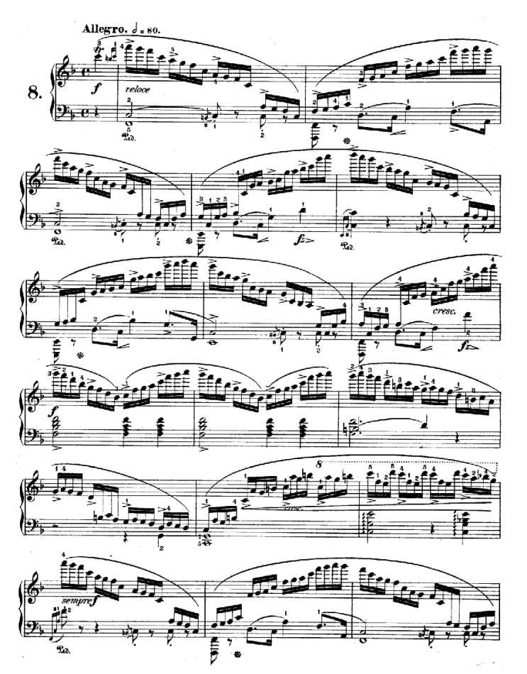 쇼팽 에튀드 8번 악보 Op.10 No.8