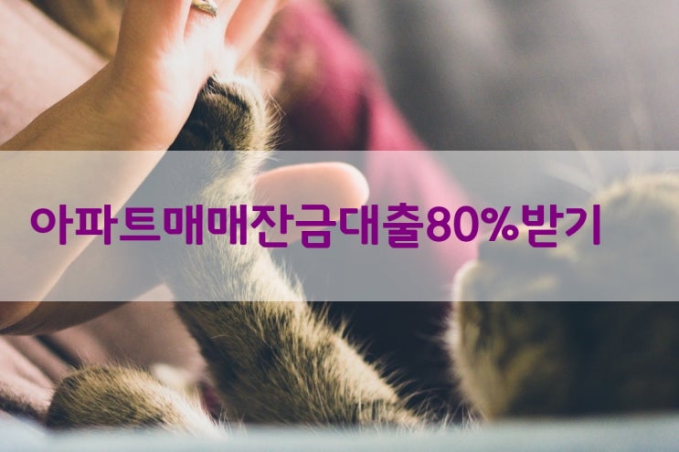  보험사 아파트매매잔금대출 :현대해상 상담받았어요~
